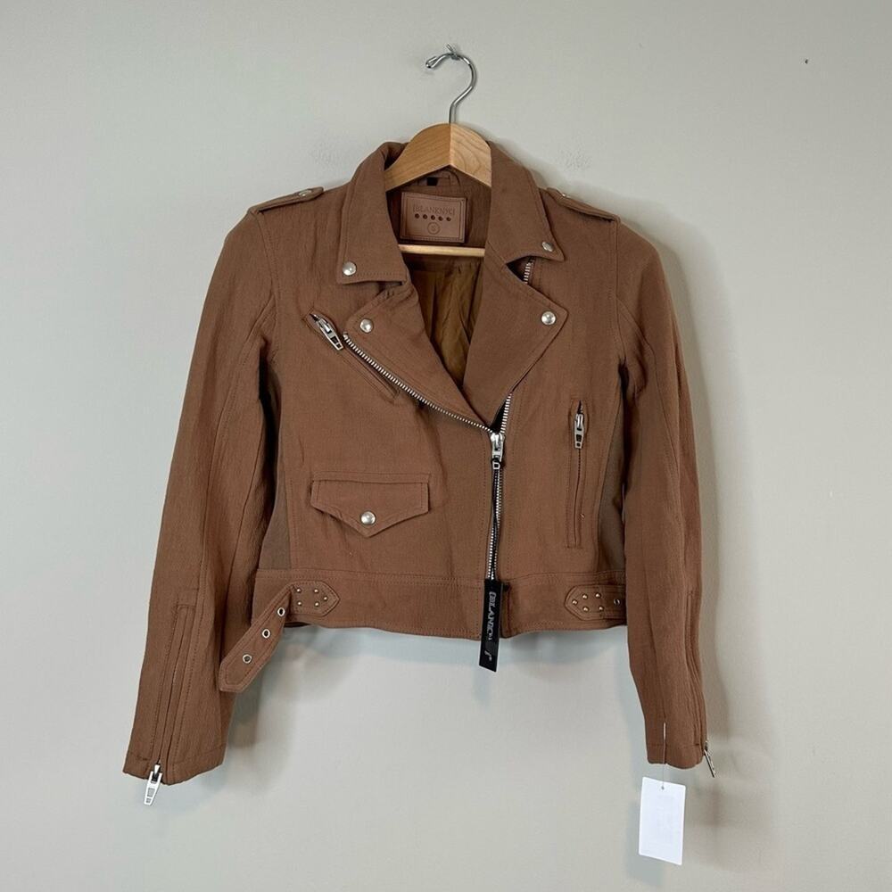 NWT | BlankNYC | Textured Moto Tan Jacket | Chai Tea | Small - Picture 16 of 16
